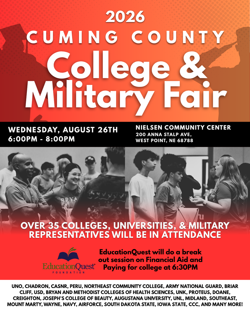 2026 Cuming County College & Military Fair