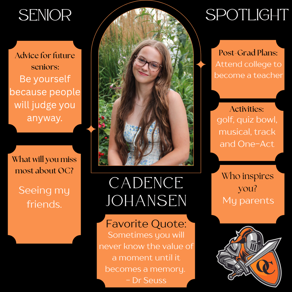 This week's senior spotlight.