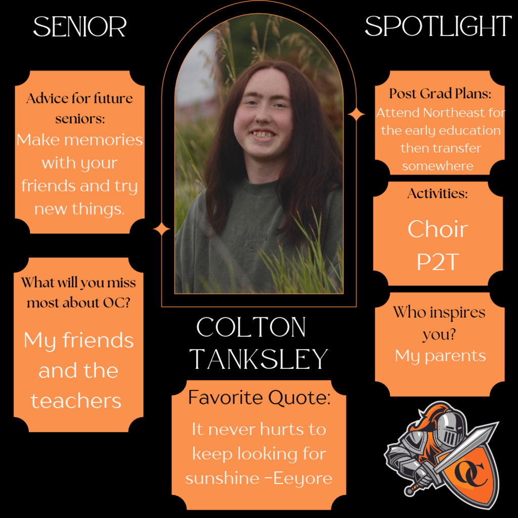Colton Tanksley- Senior Spotlight