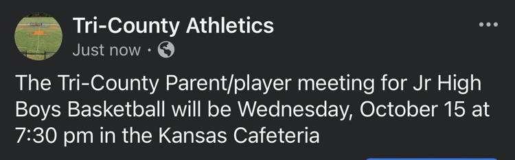 Jr High Boys Basketball Parent/Player Meeting