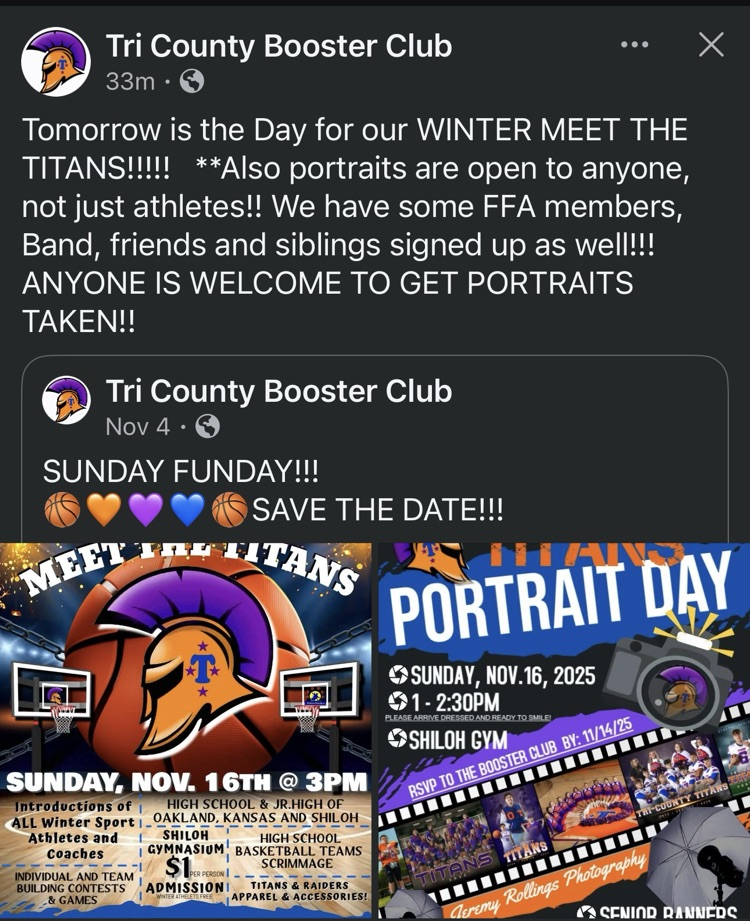 Winter Meet The Titans - Sunday, November 16