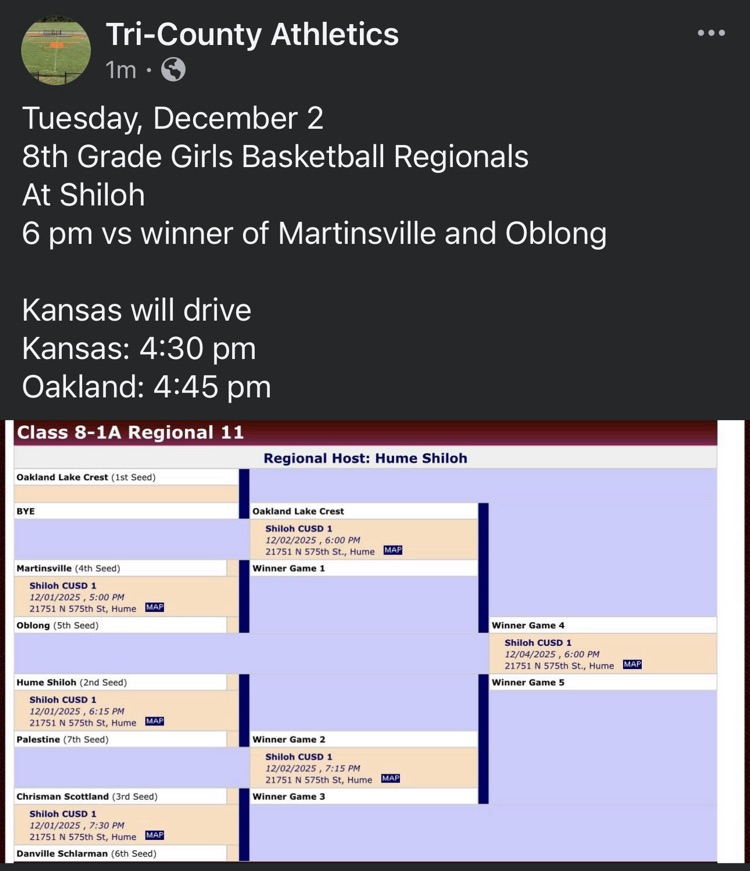 8th Grade Girls Basketball Regionals at Shiloh