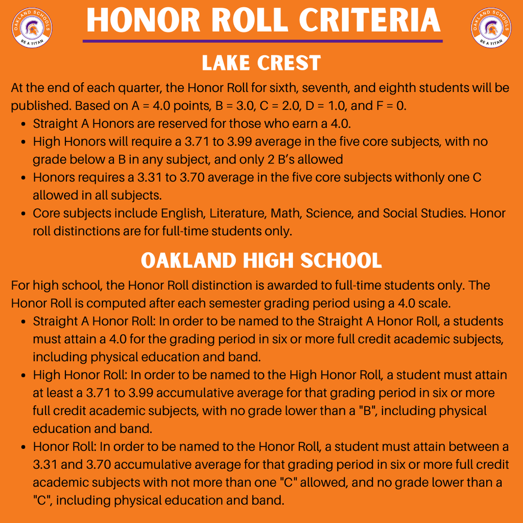 honor roll