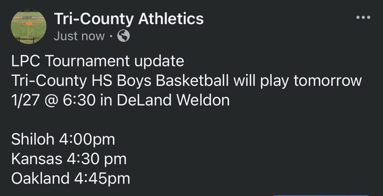 LPC HS boys Basketball Tournament Update
