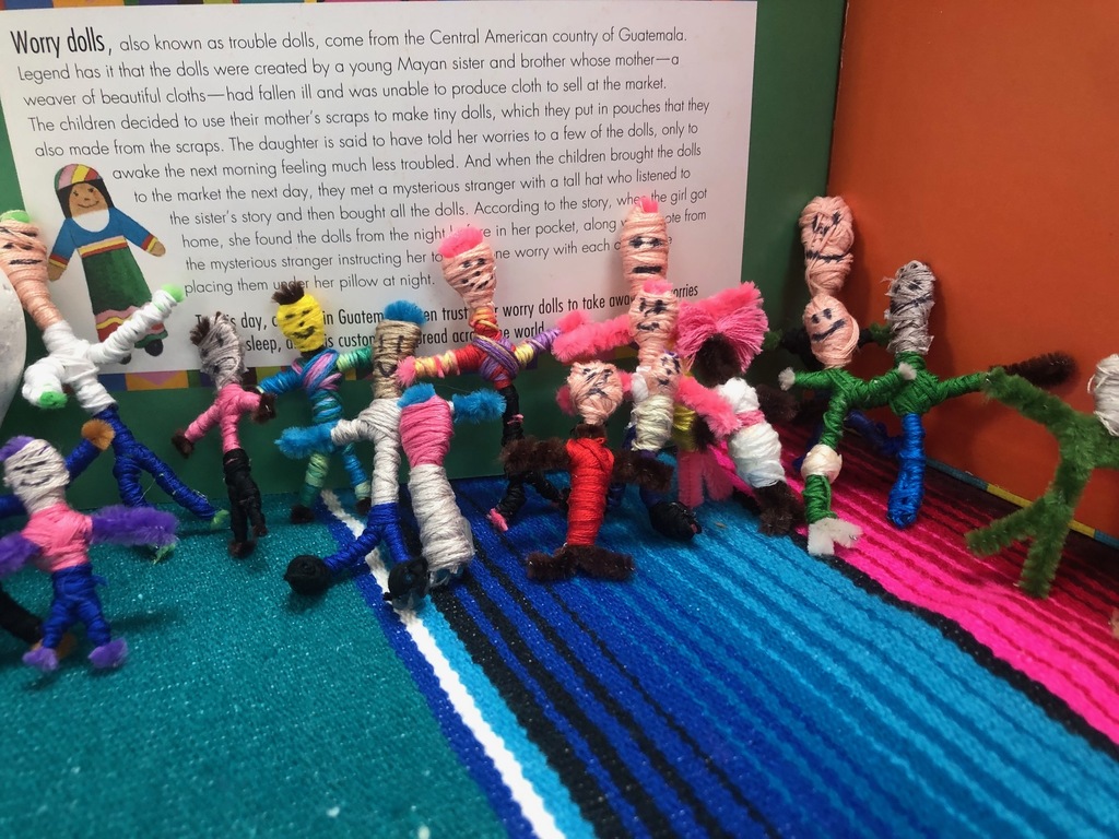 Guatemalan Worry Dolls by Estudiantes en Español II y III. 