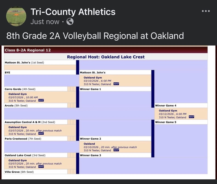 8th Grade Volleyball Regional