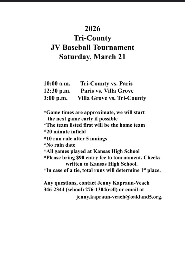 Tri-County JV Baseball Tournament 