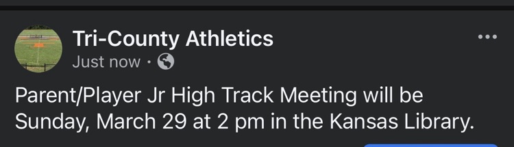 Jr High Track Parent/Player Meeting
