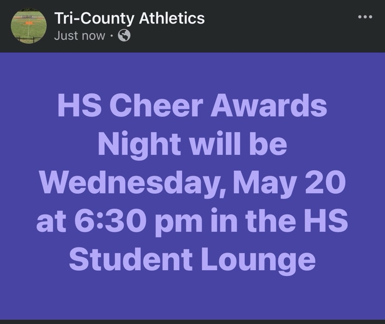 HS Cheer Awards Night