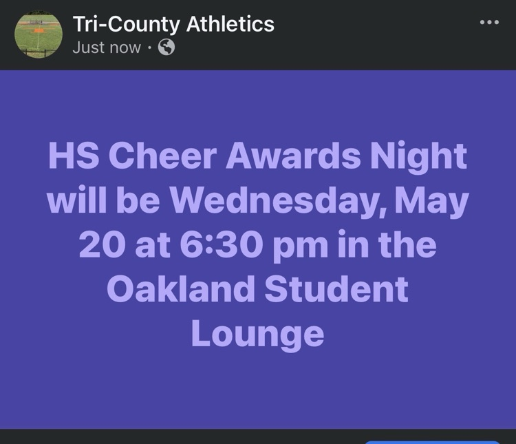 HS Cheer Awards Night