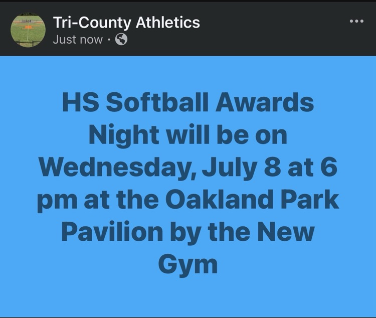 HS Softball Awards Night
