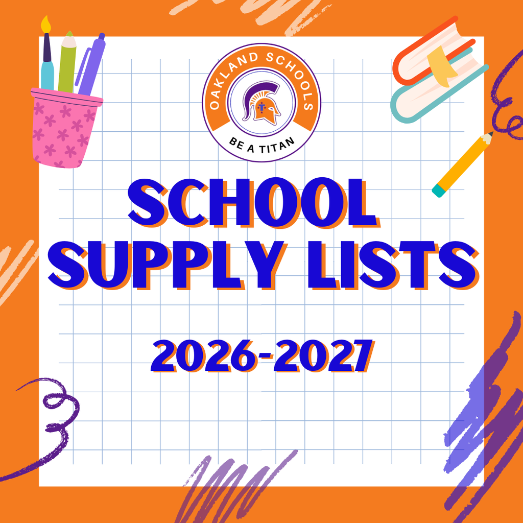 School supply list