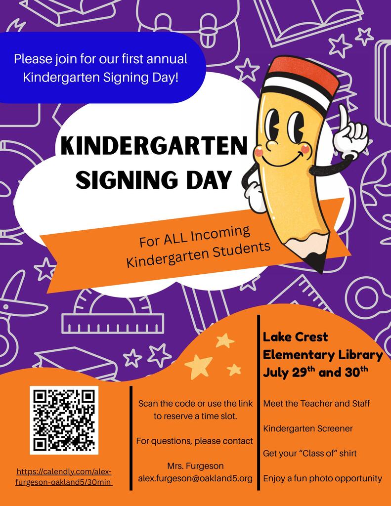 Kindergarten signing day