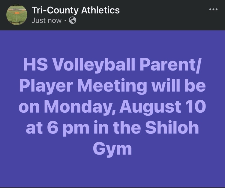 HS Volleyball Parent Player Meeting