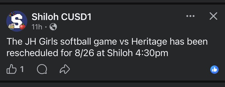 jr High Softball