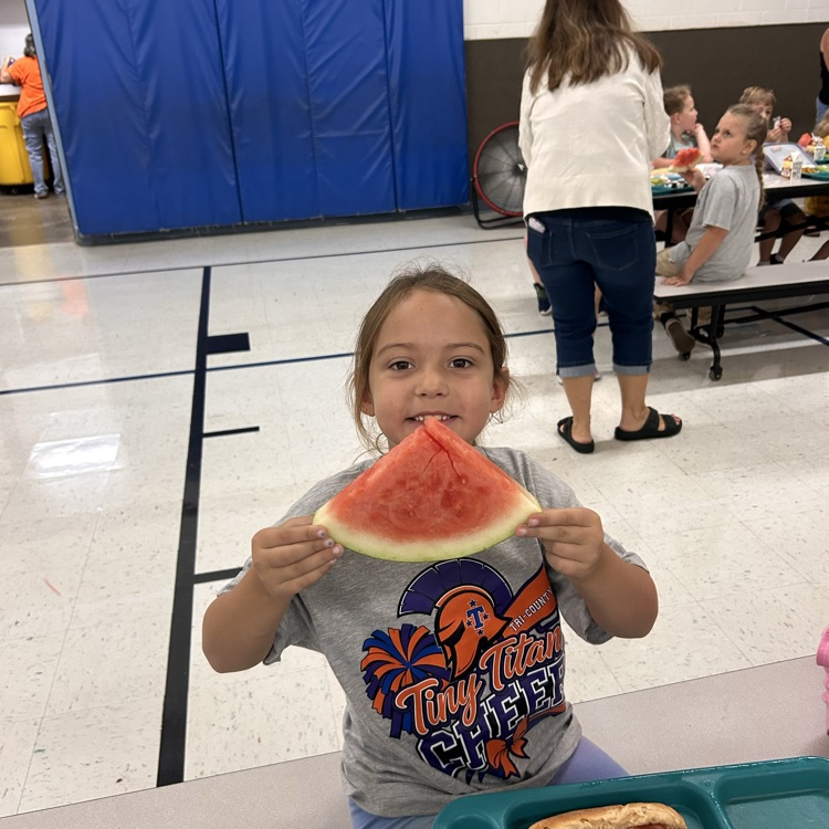 Yummy watermelon for lunch!