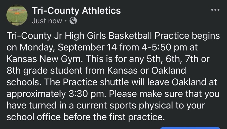 Jr High Girls Basketball Practice 