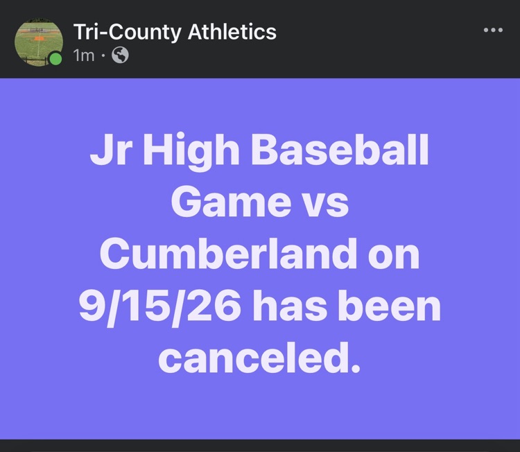 Jr High Baseball Game