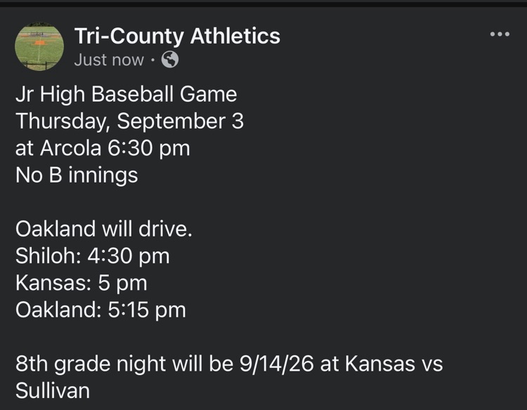 Jr High Baseball Game