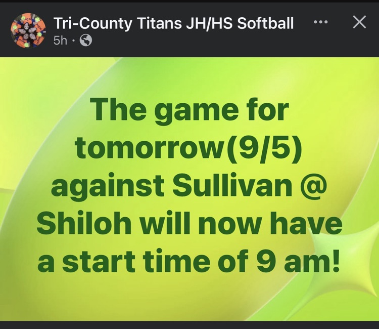 Jr High Softball Game