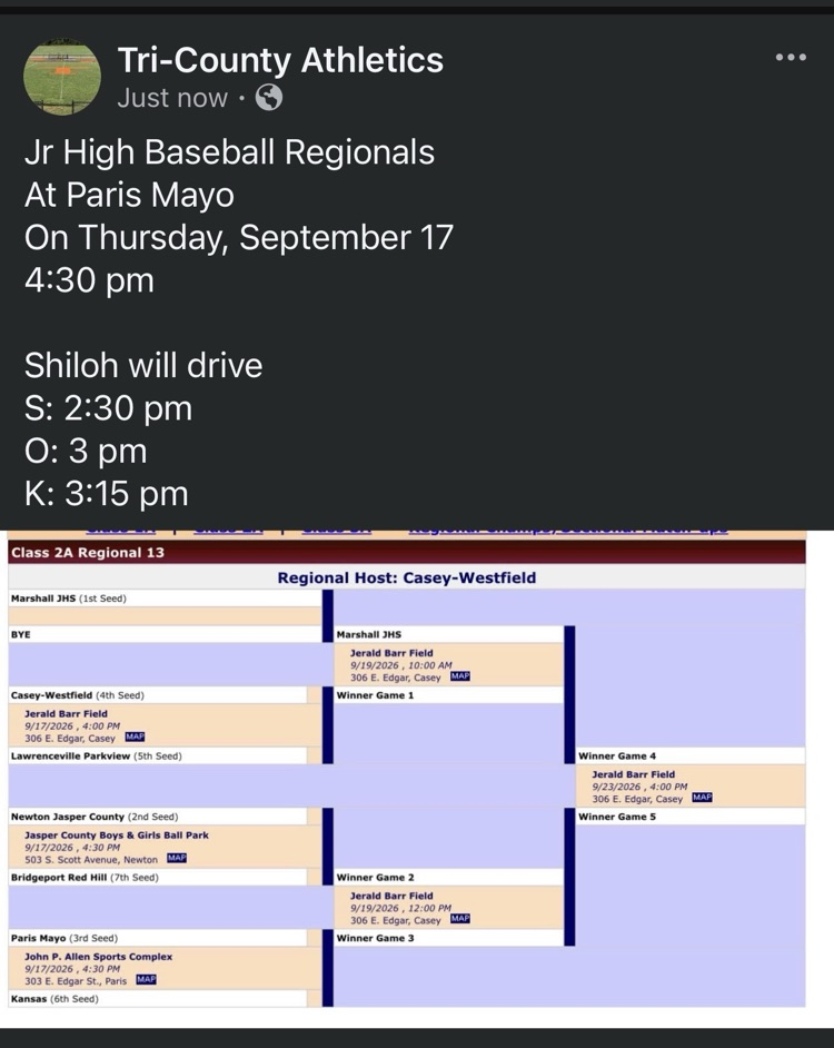 Jr High Baseball Regionals