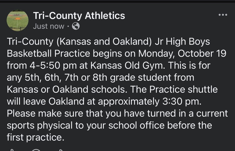Jr High Boys Basketball Practice