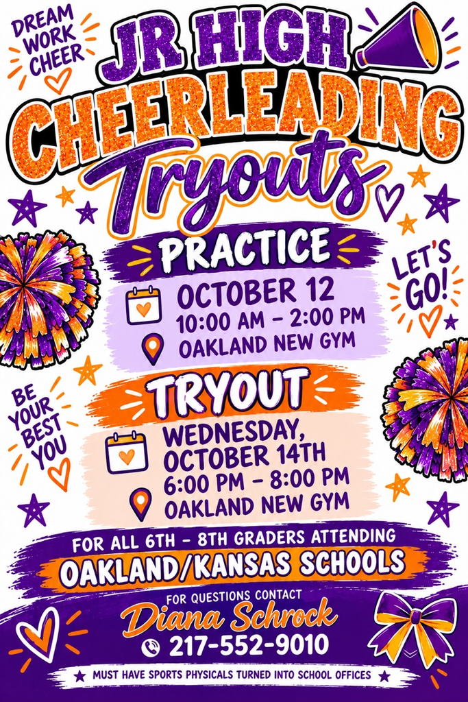 2026-2027 Tri-County Jr High Cheerleading Tryouts
