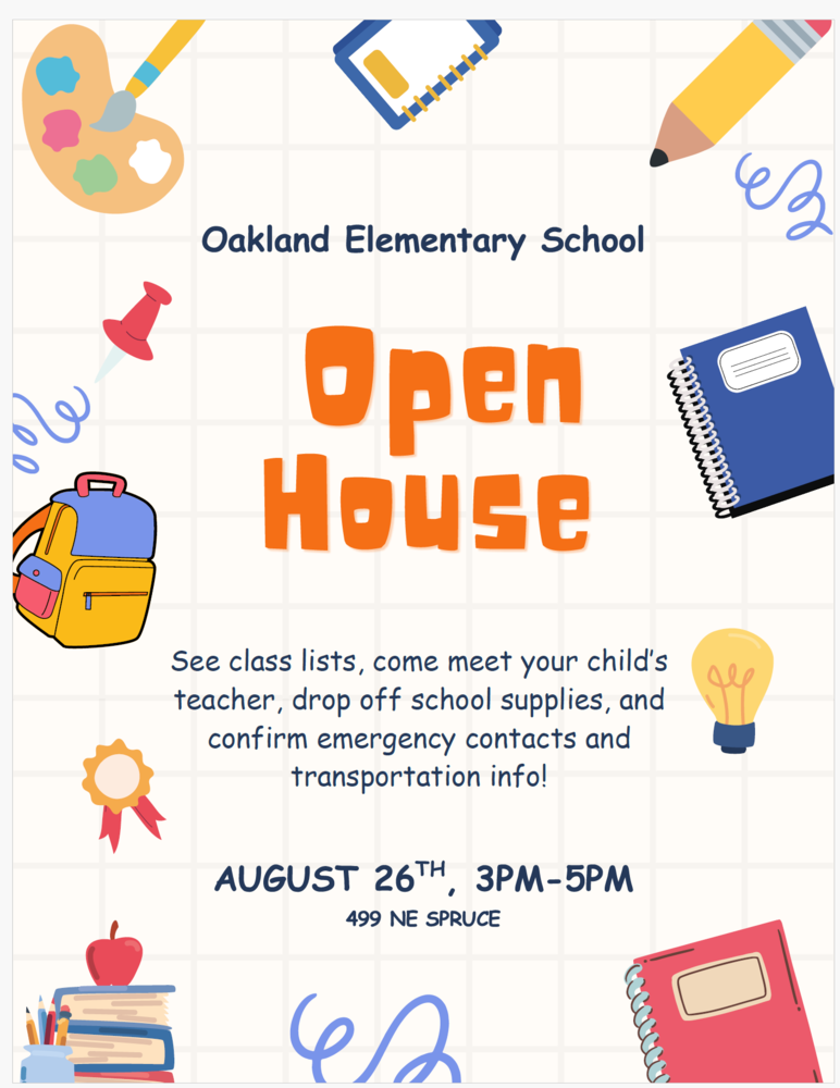 Flyer for OES Open House