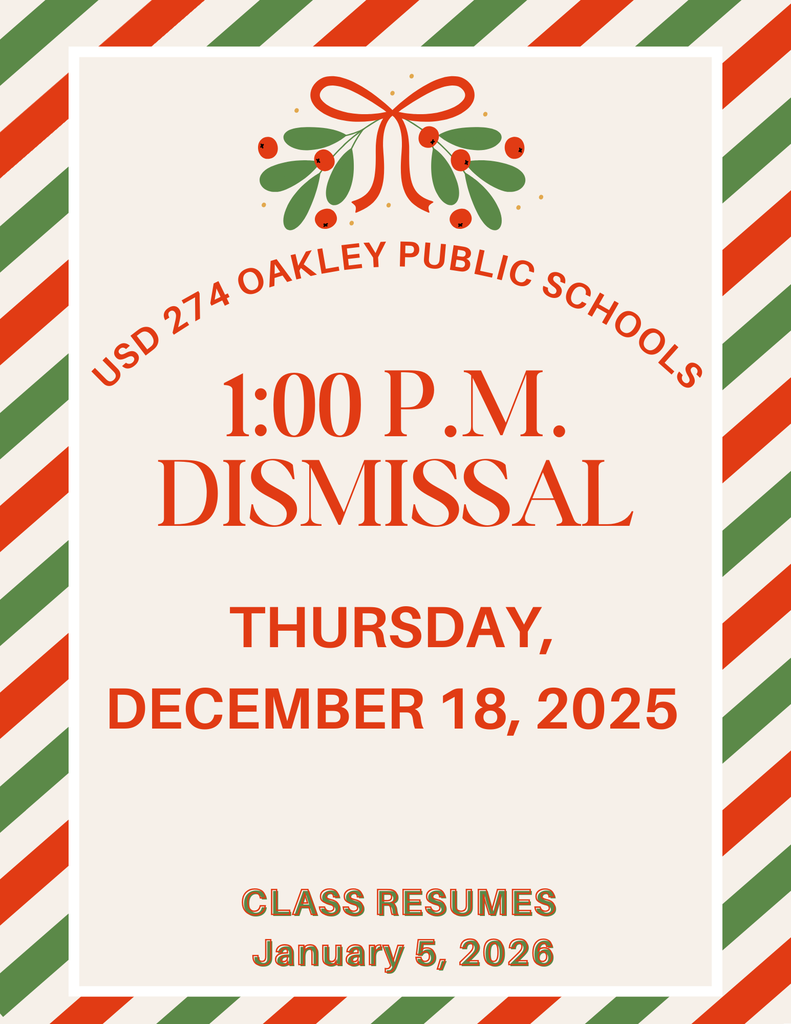 Dismissal at 1:00 p.m. on Thursday, December 18th.