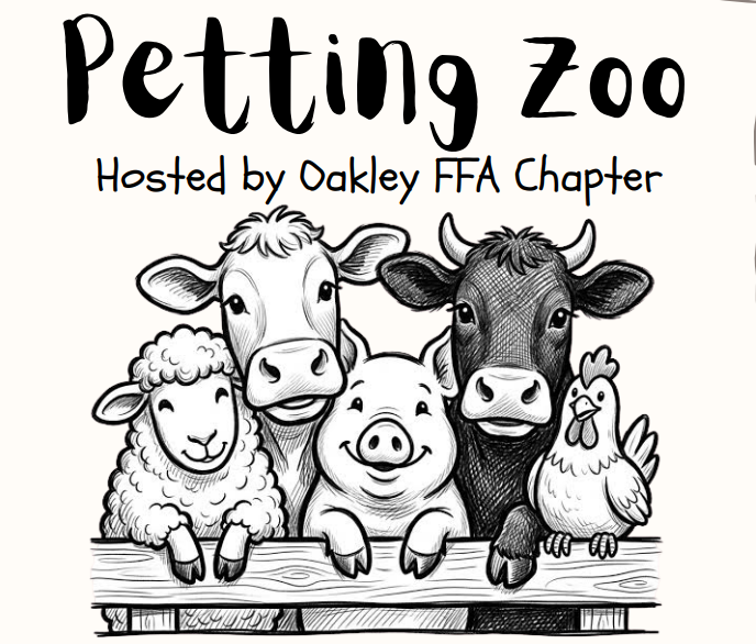 Petting Zoo - Hosted by the Oakley FFA Chapter