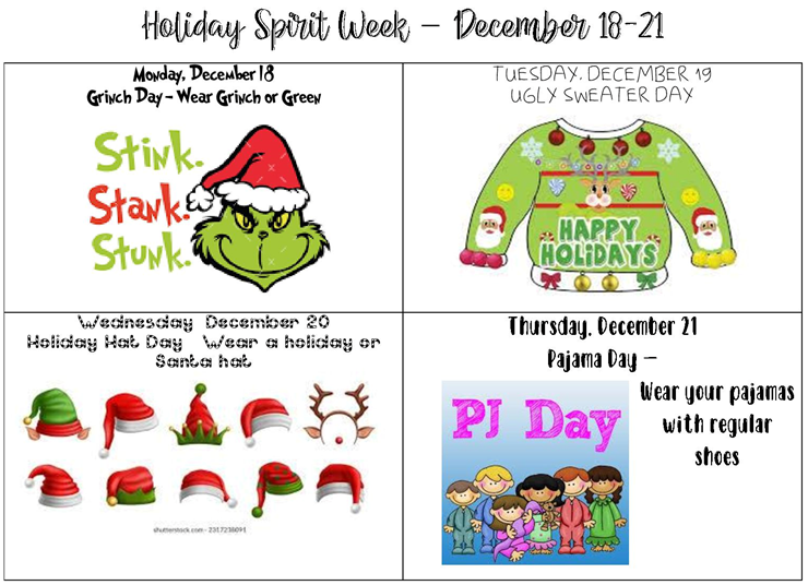Holiday Spirit Week