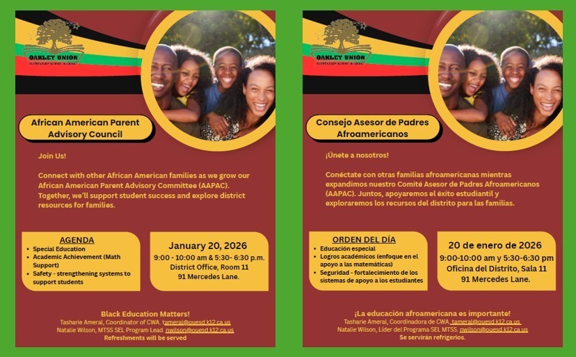 African American Parent Advisory Meeting