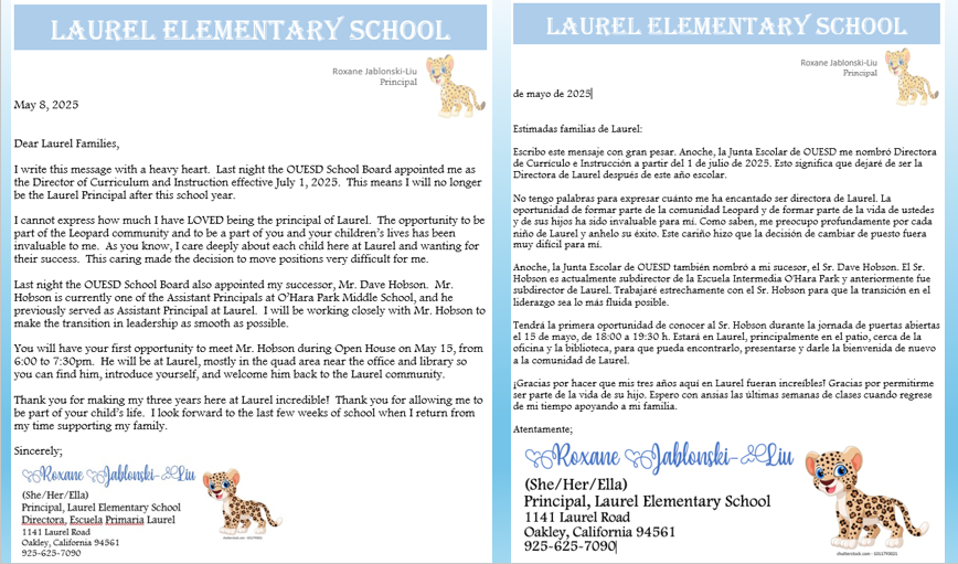 Mrs J_Liu Announcement