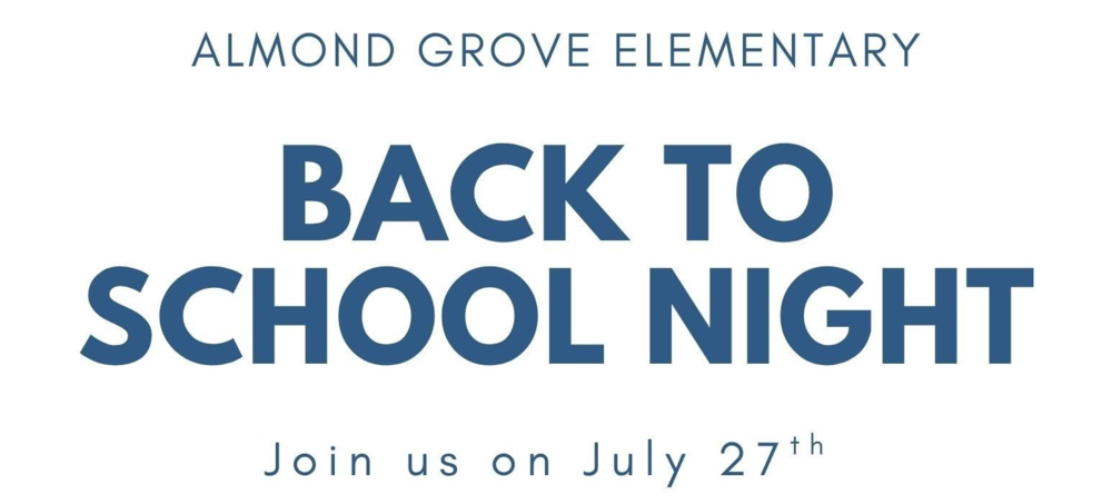 Back to School Night July 27