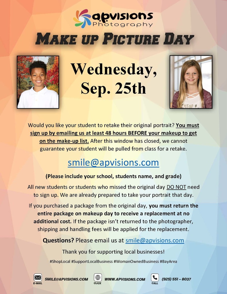 Make Up Picture day flyer
