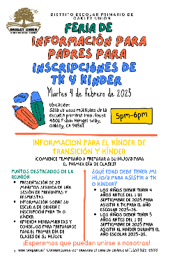 TK/Kinder Flyer
