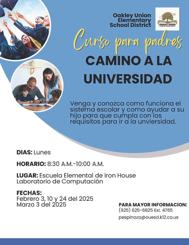 Curso para padres Camino a la Universidad