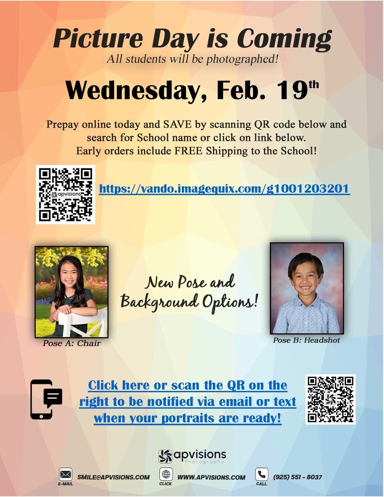 Spring Picture day flyer