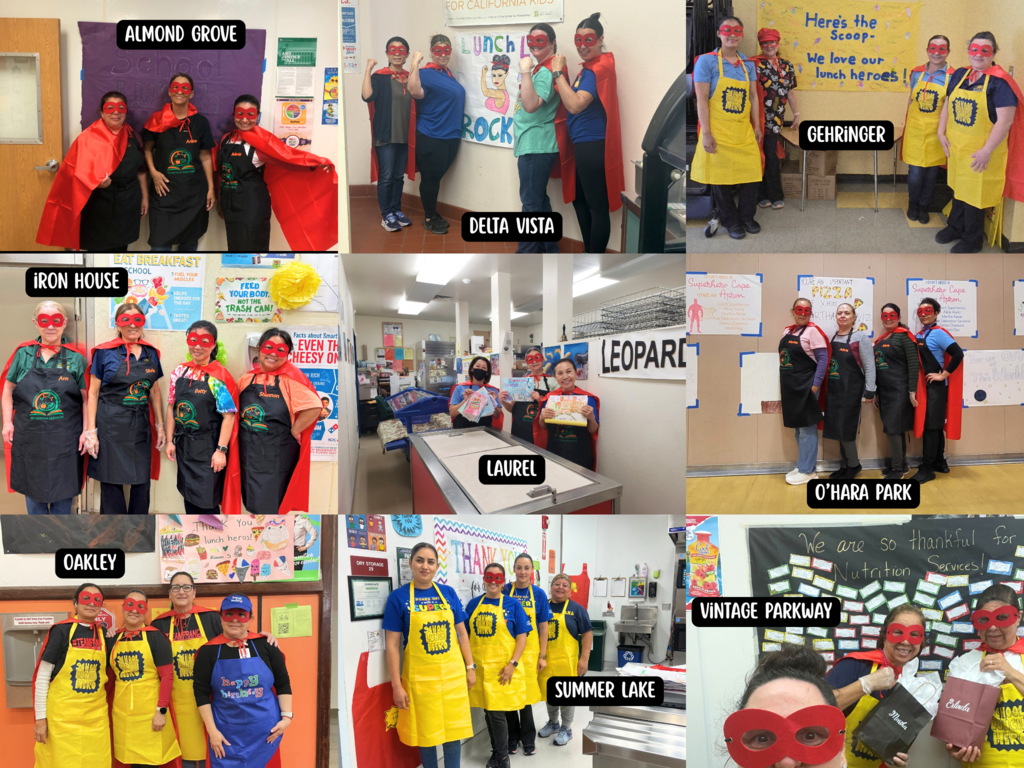 nutrition services employees smiling