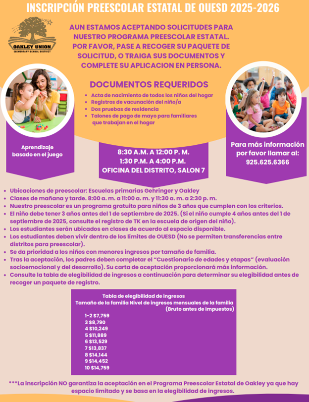 State Preschool-Spanish