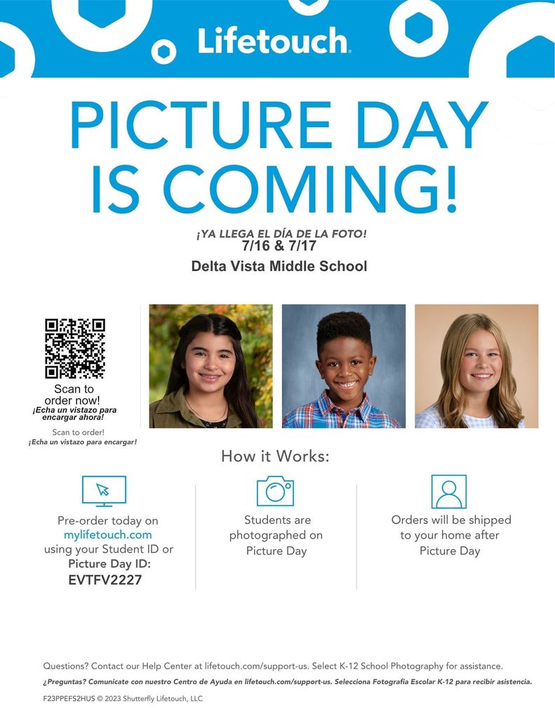 Picture Day is July 16 & 17, 2025