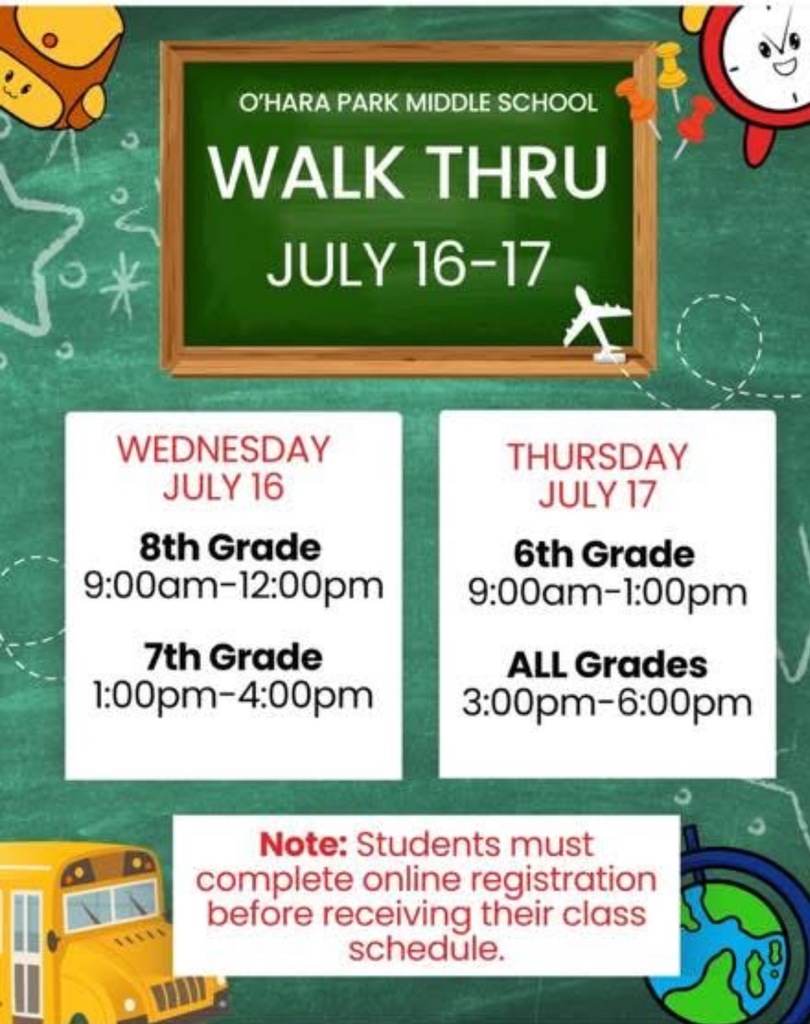 25-26 Walk Thru Information