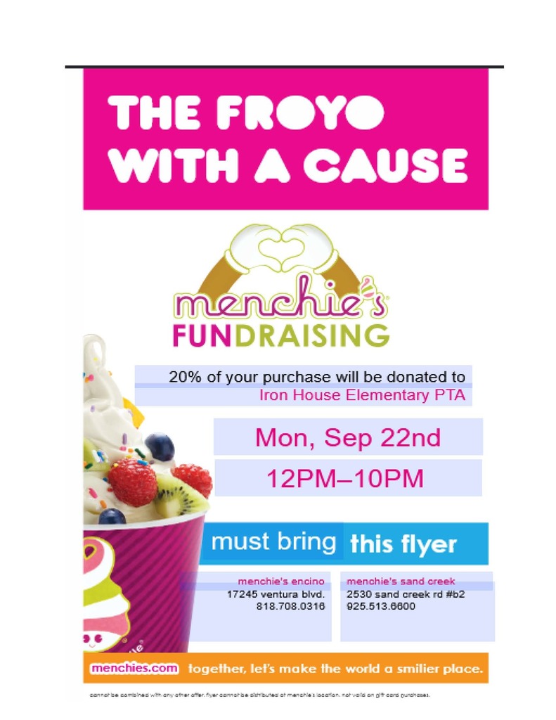 Fundraiser Menchie's