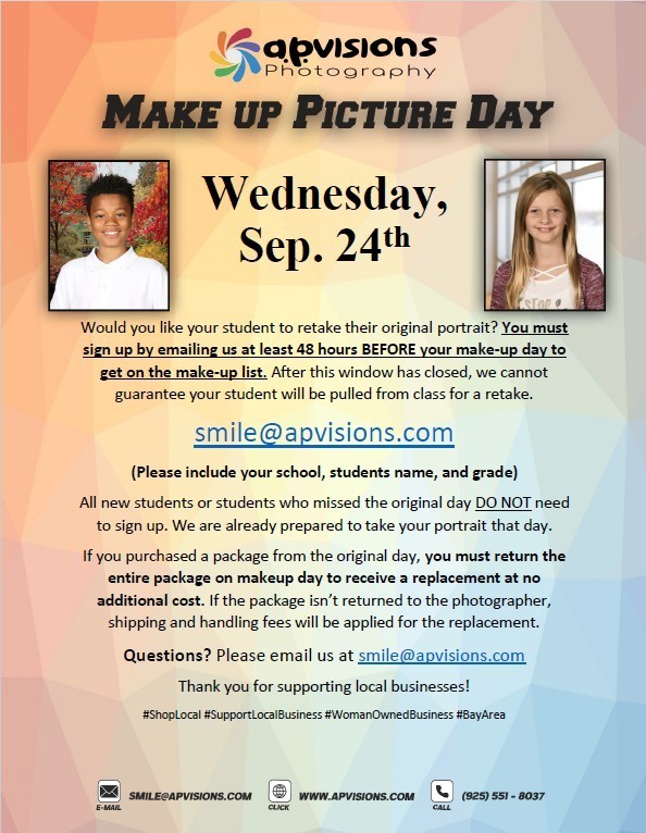 Make up picture day flyer