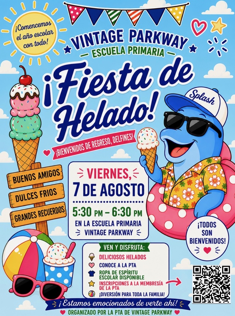 ICE CREAM SOCIAL FLYER SPANISH