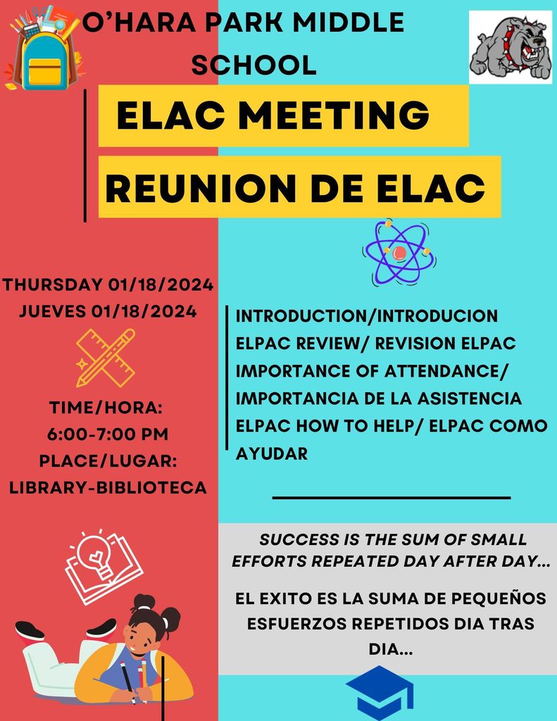 ELAC Reminder