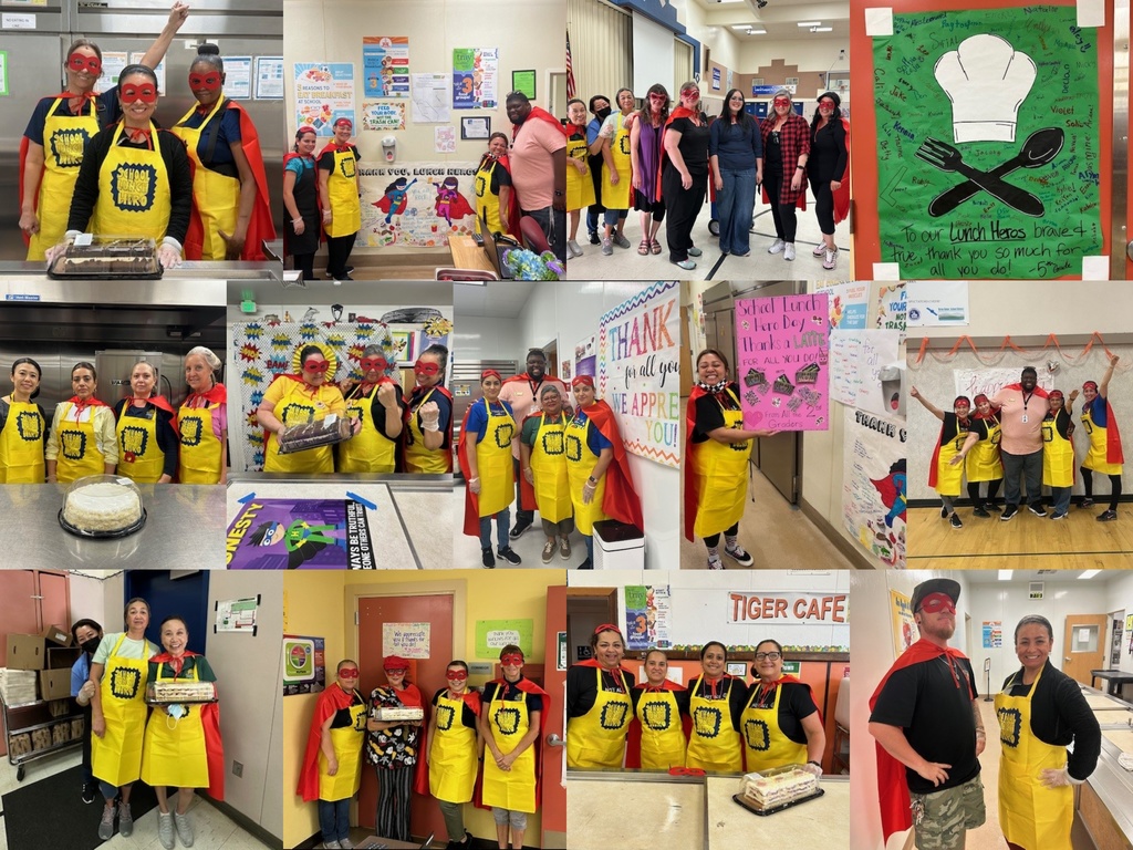 lunch Staff dressed as super heros