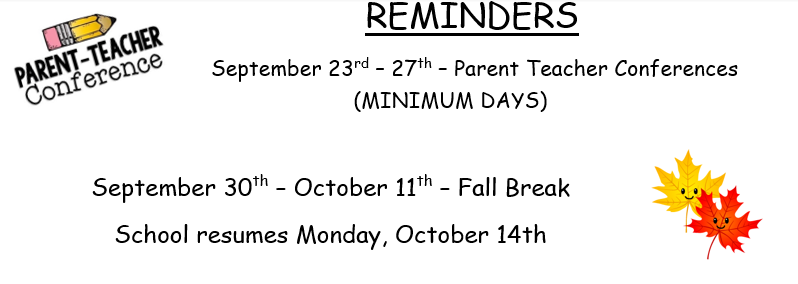 Flyer for Reminders