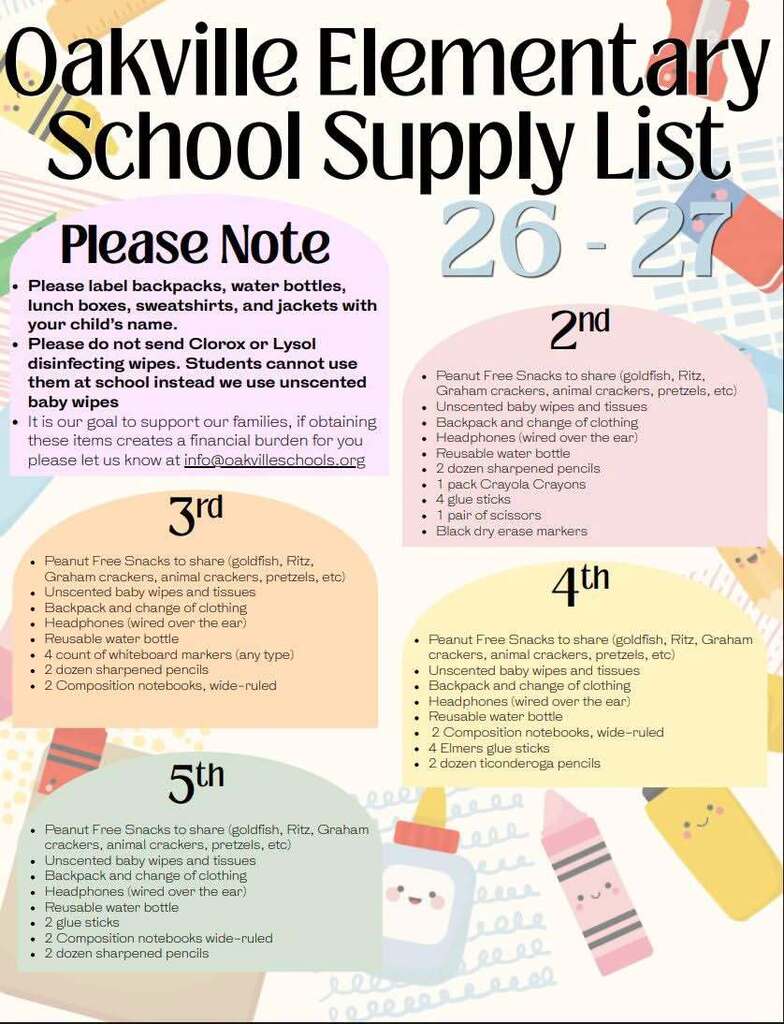 Elementary  School Supply
