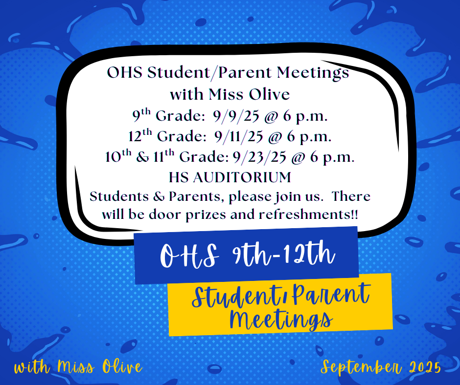 Student/Parent meetings